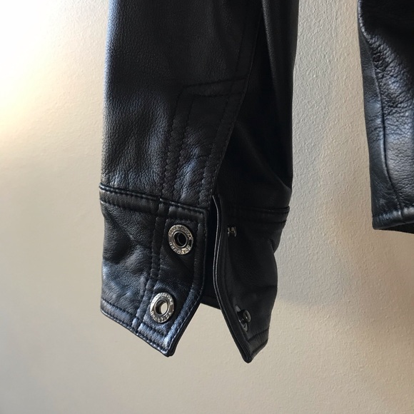 Kenneth Cole Reaction Leather Moto Jacket - Picture 6 of 8